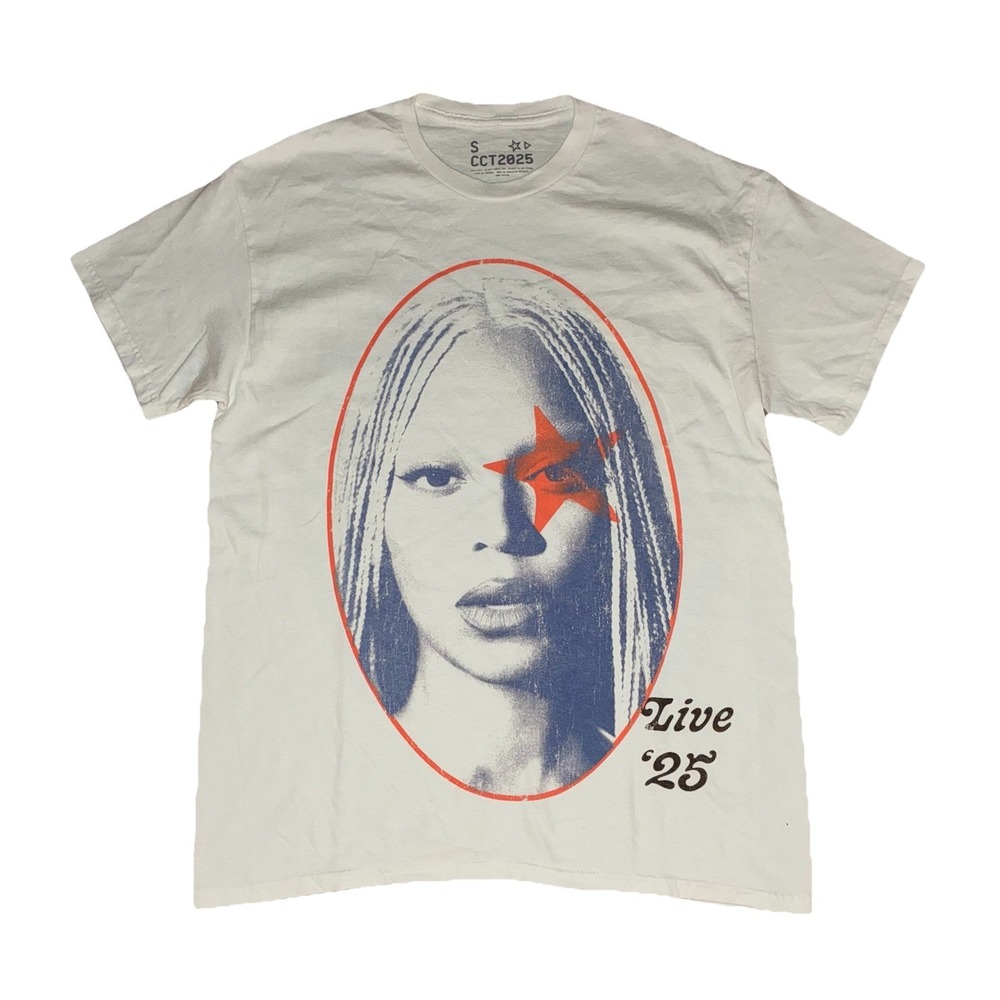 Beyonce YAYA Tee S White Cowboy Carter Tour 2025 Merch NEW *spot